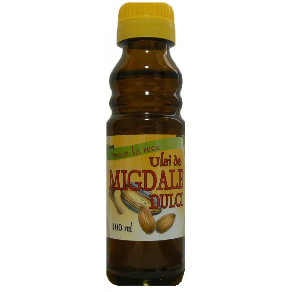 Ulei Herbavita de migdale dulci, presat la rece, pentru uz intern, 100 ml