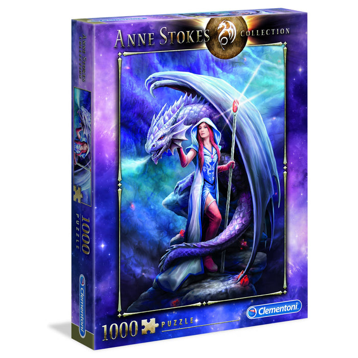Puzzle Clementoni Compact, colecția Anne Stokes, Dragon Mage, 1000 de piese