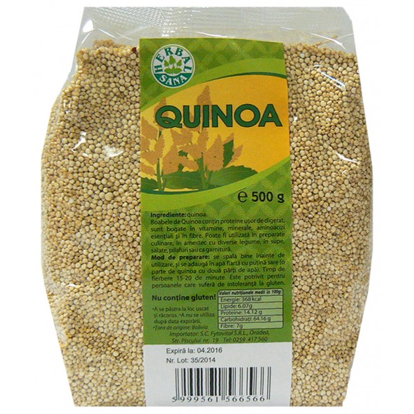 Quinoa Herbavit, boabe, 500 g