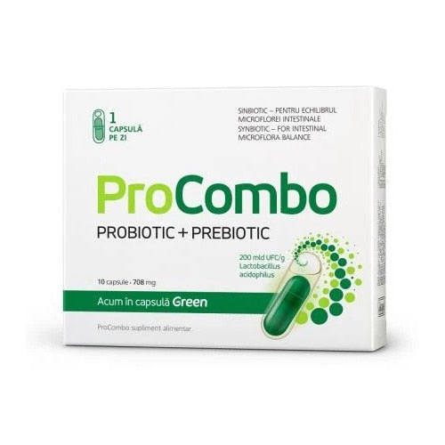 Supliment alimentar Vitaslim ProCombo, probiotic și prebiotic, 10 capsule