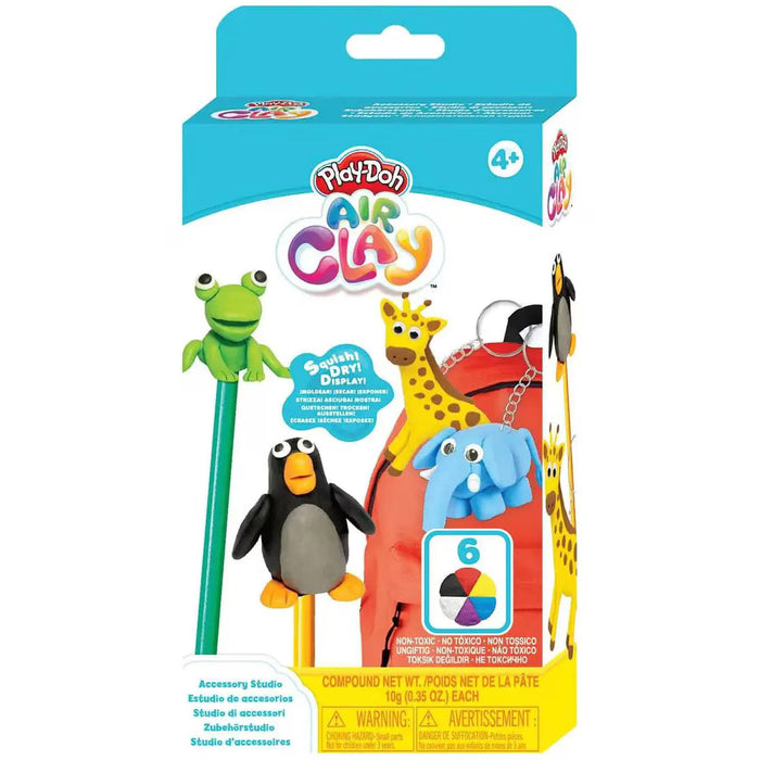 Set de modelaj Hasbro Play-Doh Air Clay, Accessory Studio, 6 culori, 4+ ani