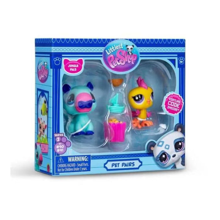 Set figurine Hasbro Littlest Pet Shop, Jungle Pals, 2 animăluțe, seria 2