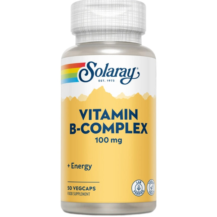 Supliment alimentar Solaray Vitamin B-Complex 100 mg, capsule vegetale, 50 capsule