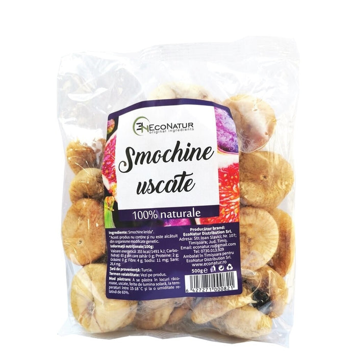 Fructe uscate EcoNatur, smochine, 500 g