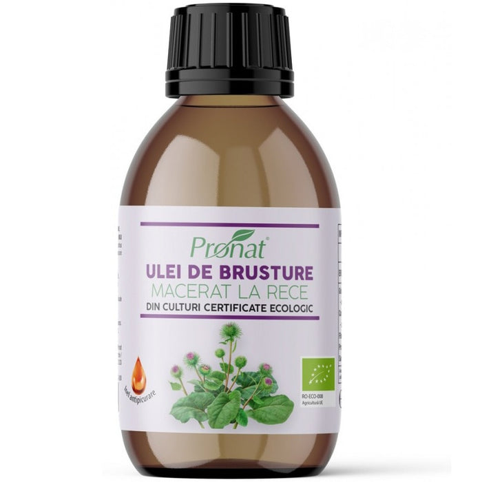 Ulei de brusture Pronat, bio, macerat la rece, 100 ml