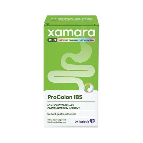 Supliment alimentar Dr. Reddy's Xamara Duo ProColon IBS, 30 capsule vegetale