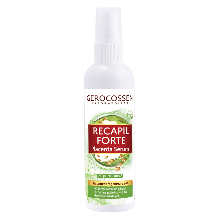 Ser pentru păr Gerocossen Recapil Forte, cu placentă vegetală, spray, 125 ml