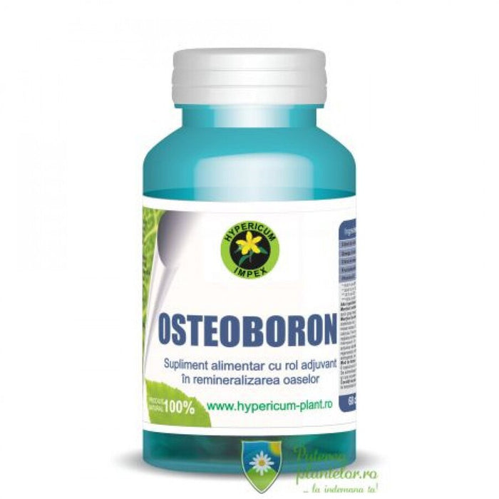 Supliment alimentar Hypericum Plant Osteoboron, 360 mg, 60 capsule