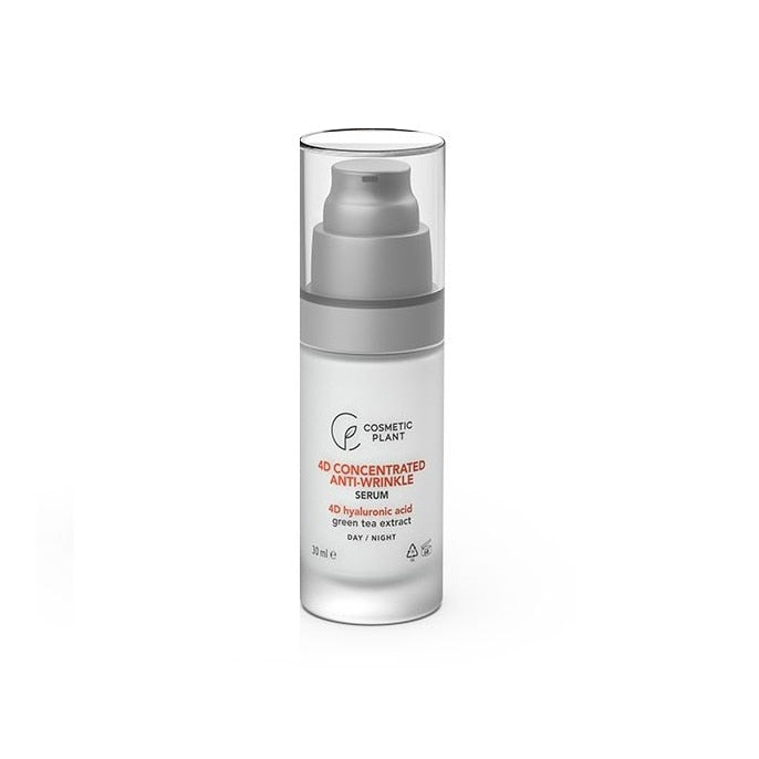 Ser antirid Cosmetic Plant Face Care 4D cu acid hialuronic și ceai verde, 30 ml