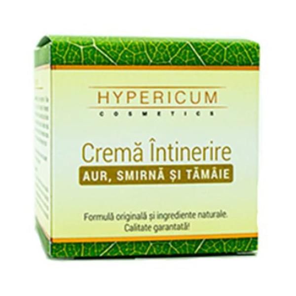 Cremă de față Hypericum cu aur, smirnă și tămâie, pentru ten matur, 40 ml