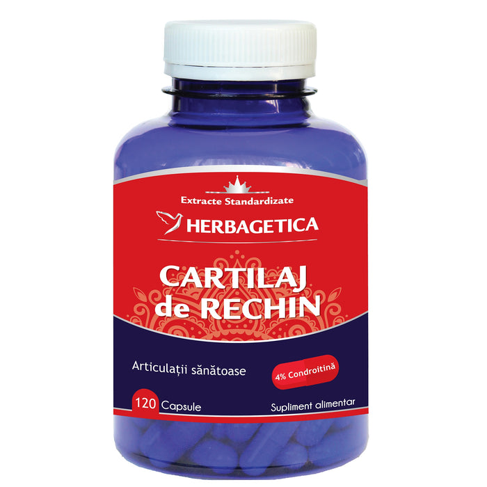 Supliment alimentar Herbagetica Cartilaj de rechin, 120 capsule