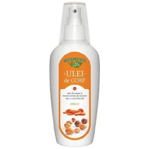 Ulei de corp spray Verre de Nature cu argan și morcov, 200 ml