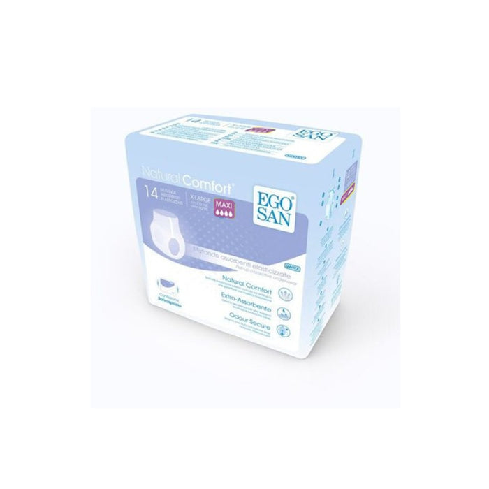 Chiloți absorbanți pentru incontinență Egosan Natural Comfort, mărimea XL, absorbție Maxi, 14 bucăți