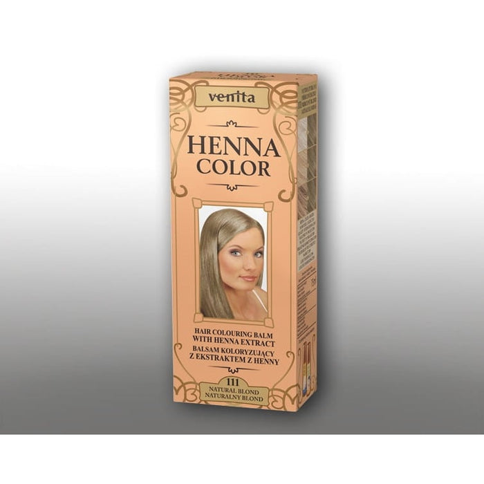 Balsam colorant pentru păr Venita Henna Color, blond natural nr. 111, 75 ml