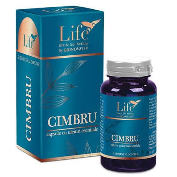 Supliment alimentar Bionovativ Cimbru, cu ulei esențial, 30 capsule