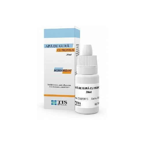 Apă de gură Tis Farmaceutic cu propolis, 20 ml