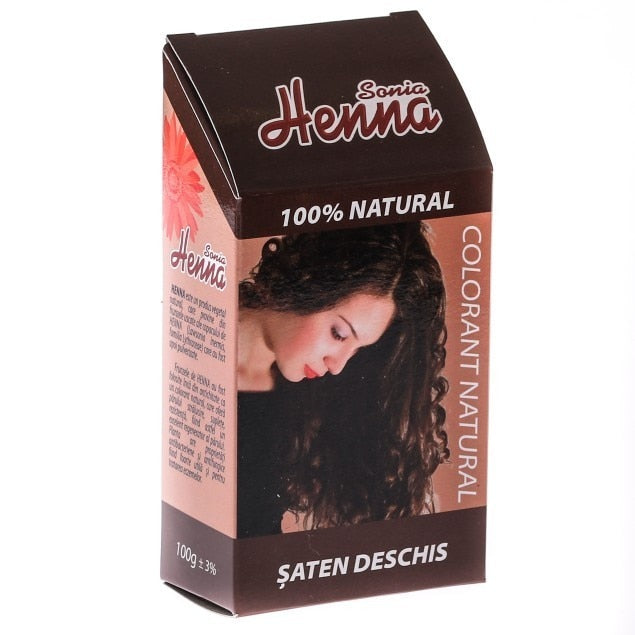Vopsea de păr Henna Sonia Henna, șaten deschis, pudră, 100 g