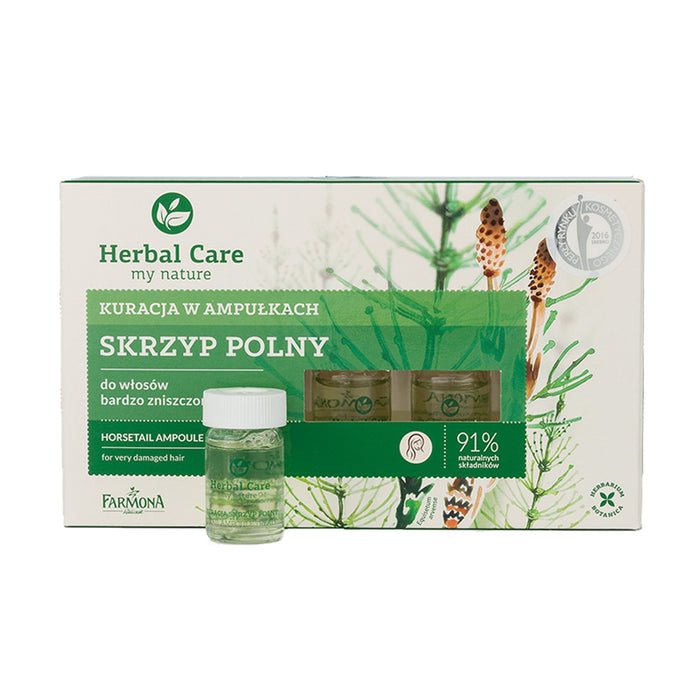 Tratament fiole păr, Farmona Herbal Care, 5 x 5 ml, extract coada-calului