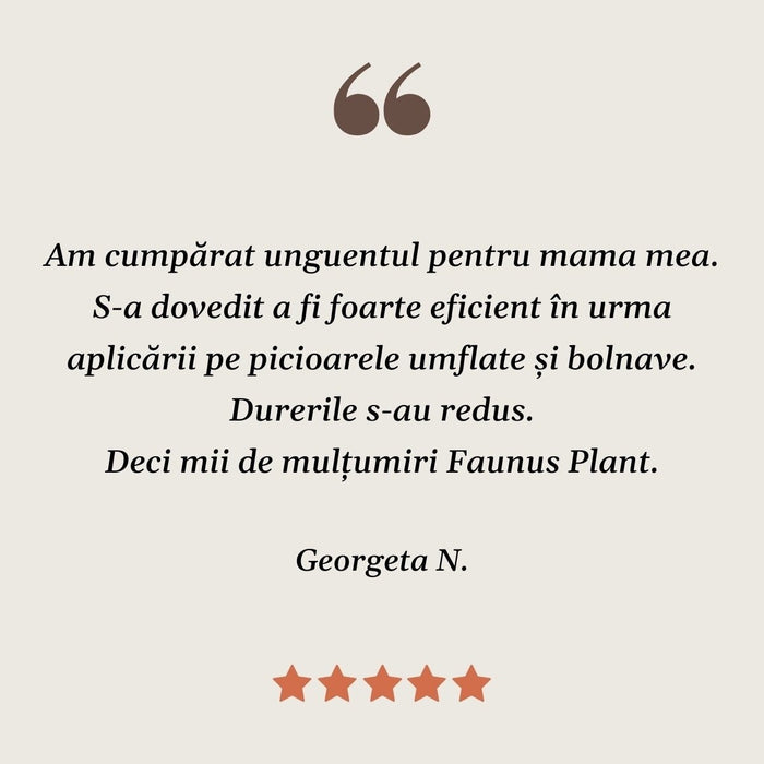 Unguent Faunus Plant cu spânz, 50 ml
