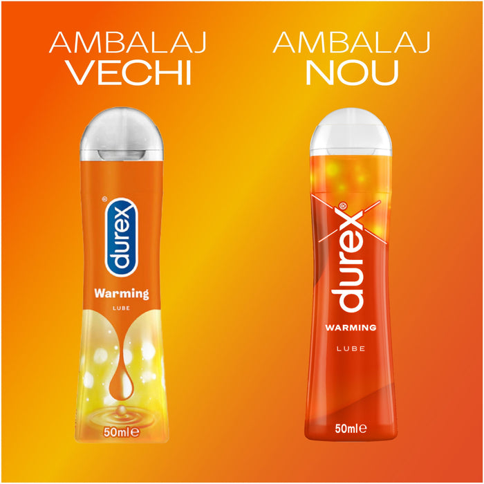 Gel lubrifiant Durex Warming, pe bază de apă, cu efect de încălzire, 50 ml