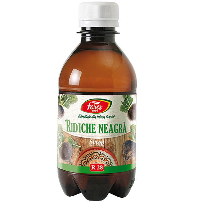 Supliment alimentar Fares Sirop de ridiche neagră R28, 250 ml