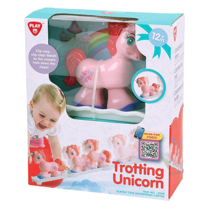 Jucărie unicorn PlayGo Trotting Unicorn, 12+ luni