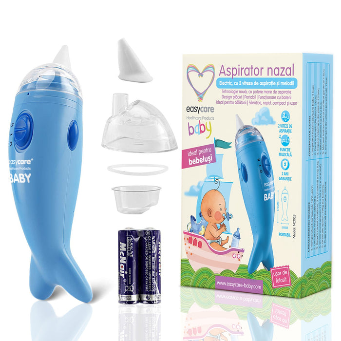 Aspirator nazal electric EASYCARE, muzical, 2 trepte de putere, 1 bucată