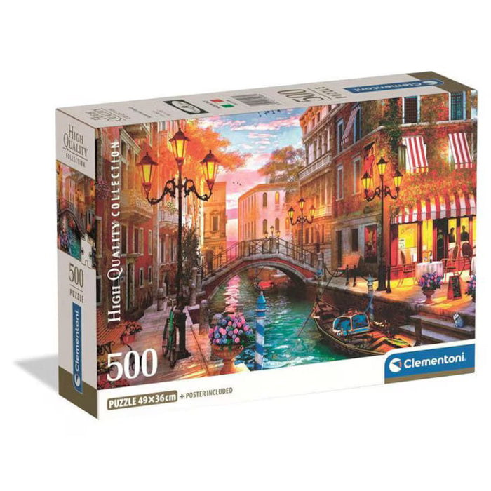Puzzle Clementoni, colecția Compact, Fiat 500, 500 piese