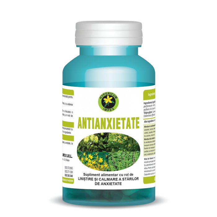 Supliment alimentar Hypericum AntiAnxietate, 60 capsule