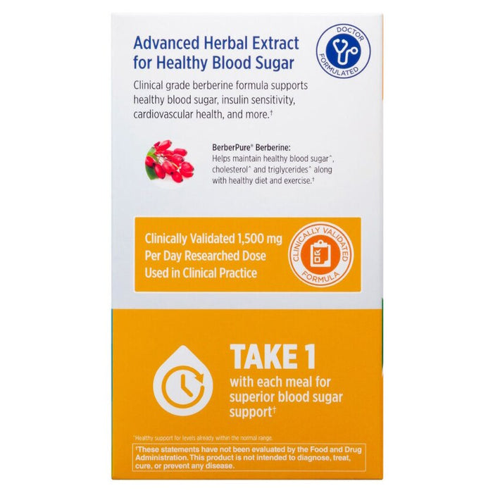 Supliment alimentar GNC Berberine, 500 mg, 90 capsule