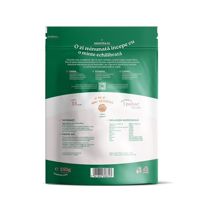Tărâțe de psyllium Sanovita, 350 g