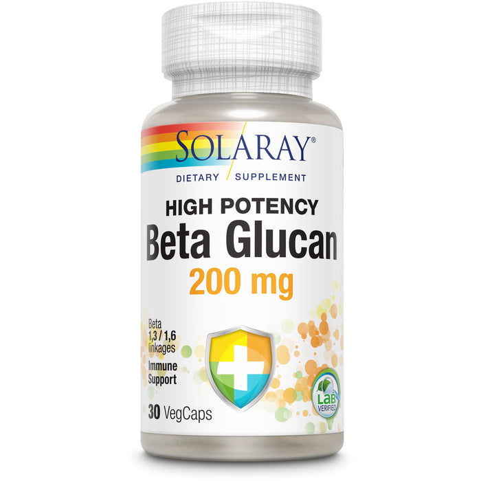 Supliment alimentar Solaray Beta Glucan, 200 mg, 30 capsule vegetale