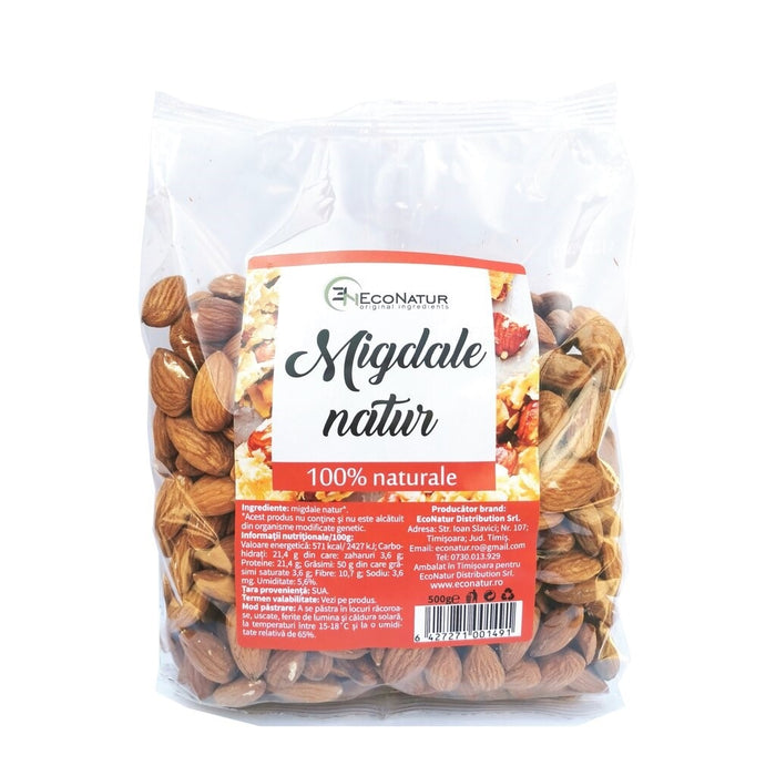 Migdale natur EcoNatur, crude, 500 g