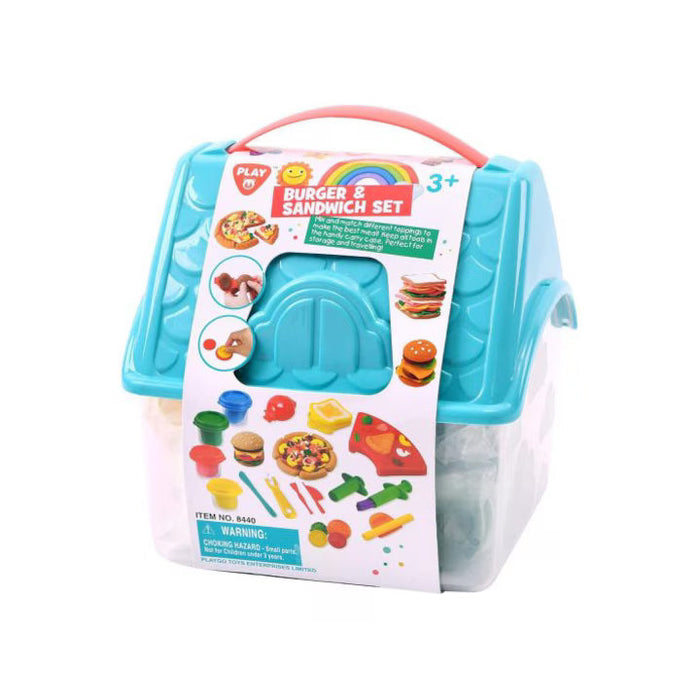 Set de plastilină PlayGo Burger & Sandwich Set, 3+ ani