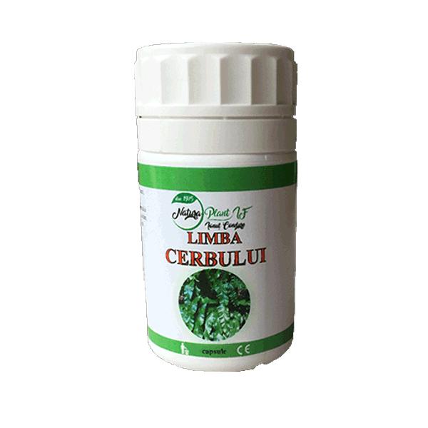 Supliment alimentar Natura Plant Poieni Limba cerbului, 60 capsule