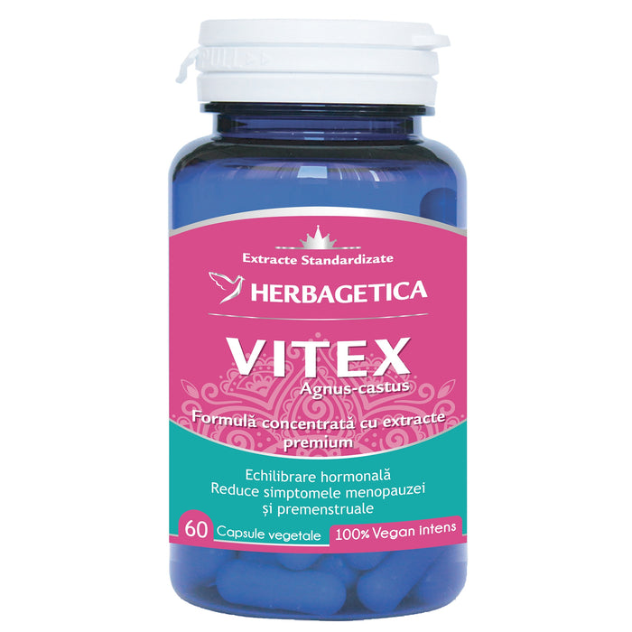 Supliment alimentar Herbagetica Vitex, 60 capsule vegetale