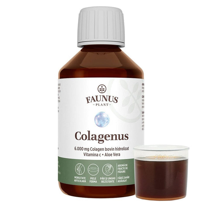 Supliment alimentar Faunus Plant Colagenus, colagen hidrolizat, 250 ml