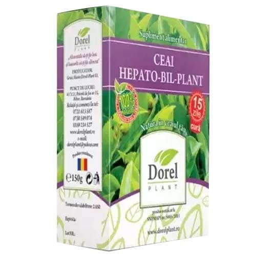 Ceai din plante Dorel Plant Hepato-Bil, amestec de plante, 150 g