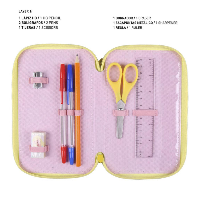 Penar Echipat, Disney Princess, 3 Compartimente, Multicolor