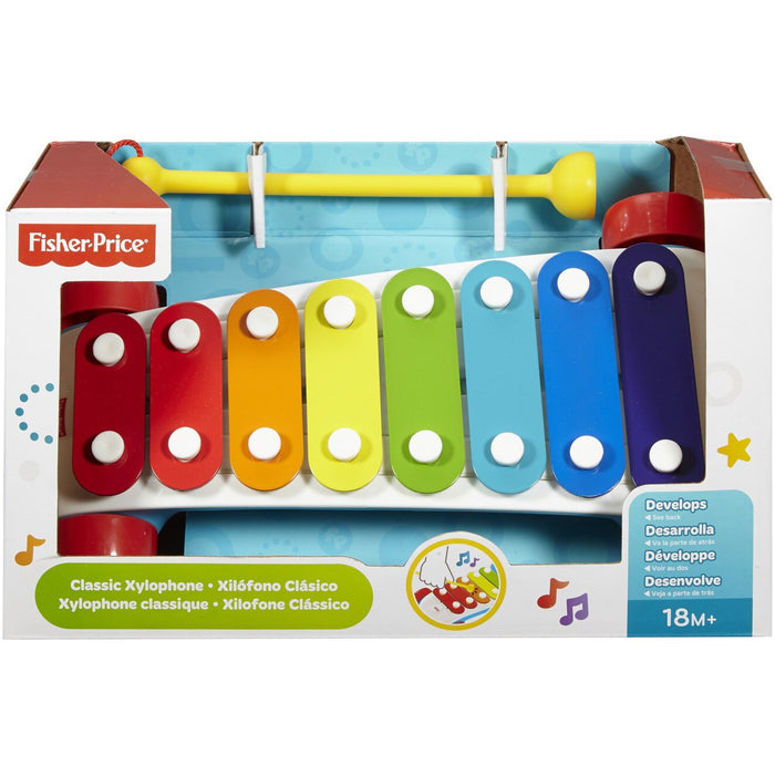 Xilofon Mattel Fisher-Price Classic Xylophone, 8 lamele, 18+ luni