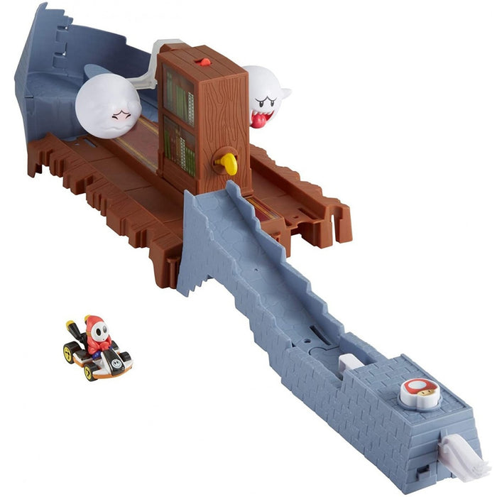 Set de joacă Hot Wheels, Pista Mario Kart, Fantoma Înfricoșătoare