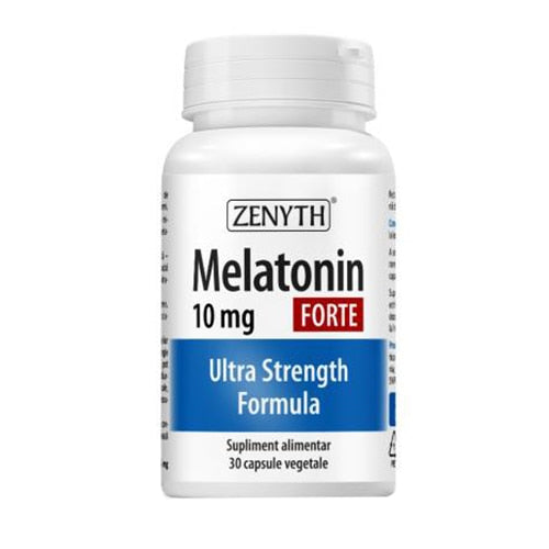 Supliment alimentar Zenyth Pharmaceuticals Melatonin Forte, 10 mg, 30 capsule vegetale