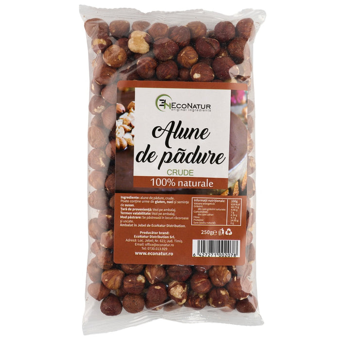 Alune de pădure crude EcoNatur, 250 g
