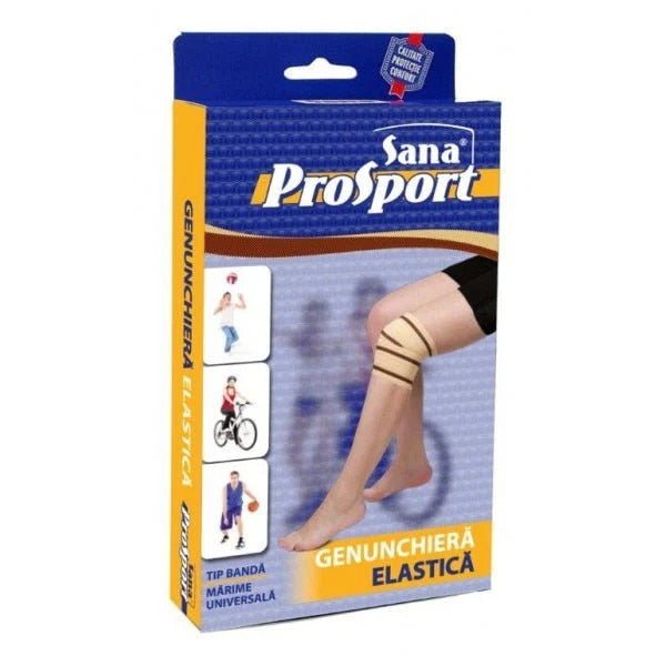 Genunchieră elastică Sana ProSport, tip bandă, mărime universală