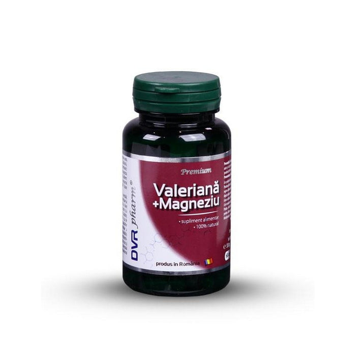 Supliment alimentar DVR Pharm Valeriană + Magneziu, 60 capsule
