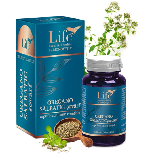 Supliment alimentar Bionovativ Oregano sălbatic cu ulei esențial, 30 capsule