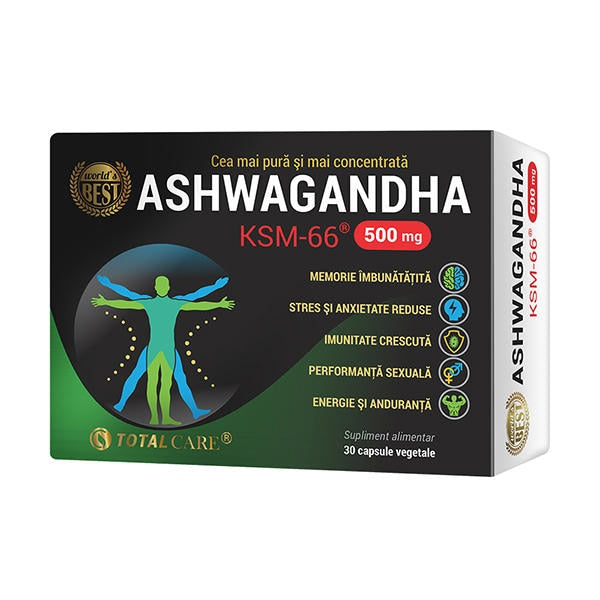 Supliment alimentar Cosmo Pharm Ashwagandha KSM-66, 500 mg, 30 capsule vegetale