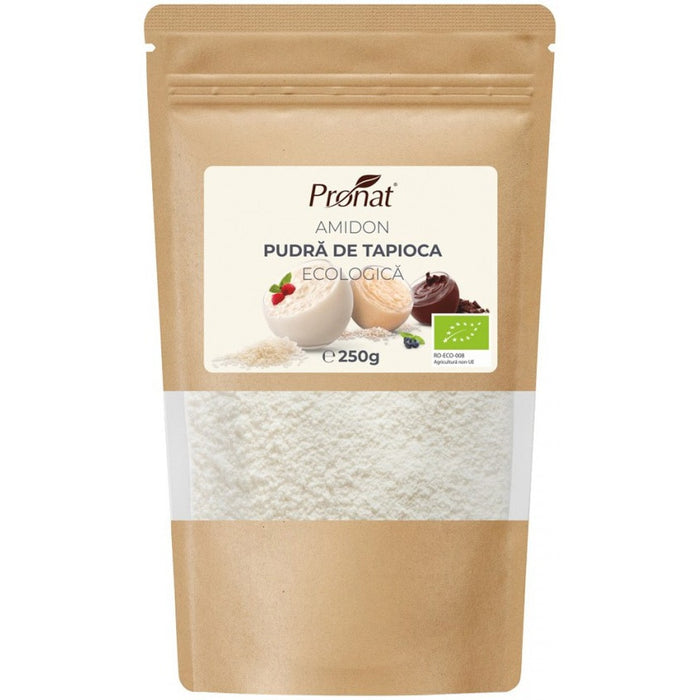 Amidon de tapioca ecologic Pronat, pudră, 250 g