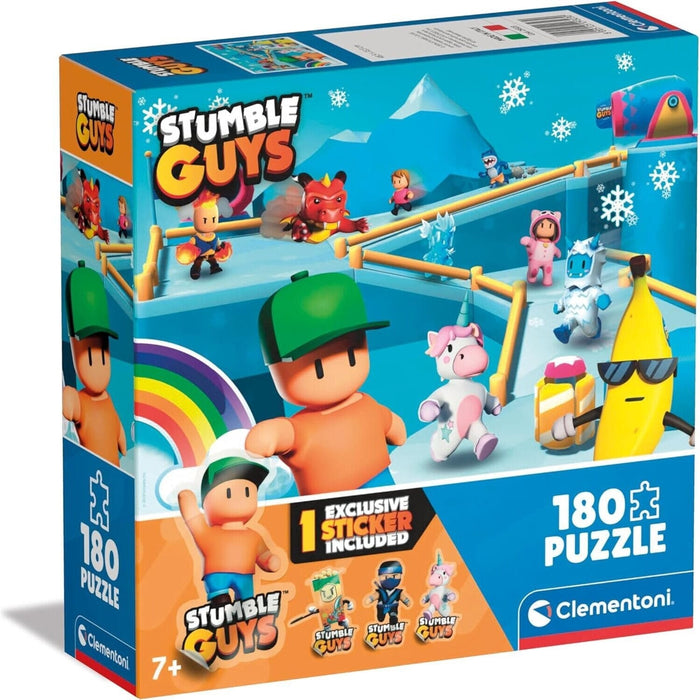 Puzzle Clementoni Stumble Guys, model 2, 180 piese, 7+ ani