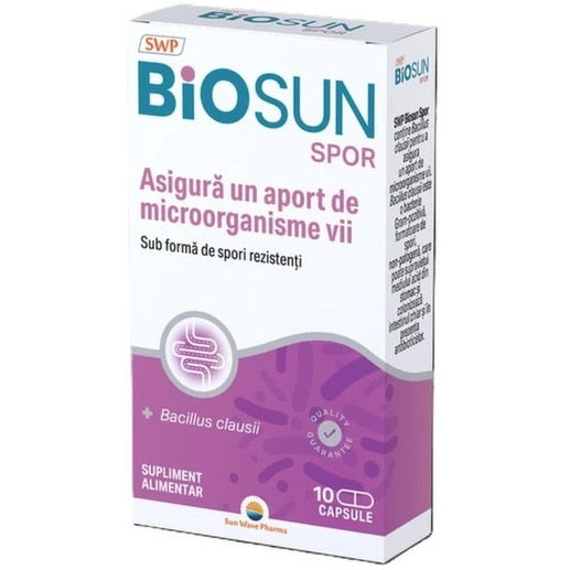 Supliment alimentar Sun Wave Pharma BioSun Spor, 10 capsule